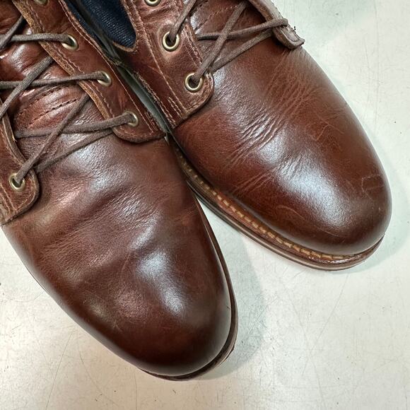 NEW HEELS Rancourt & Co. x Helm Sam Boot Ray-Ray Horween Cone Denim USA 7 D main image 4